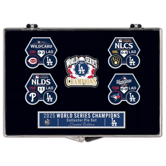 2025 World Series Champions Los Angeles Dodgers 5 Pin Set