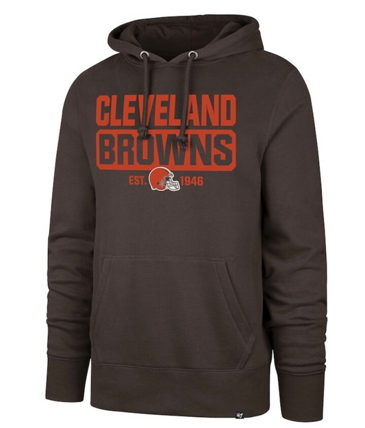 '47 Cleveland Browns Box Out Headline Sweatshirt Hoodie Large