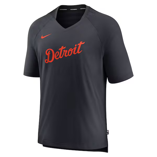 Detroit Tigers Nike Authentic Collection V-Neck Batting Practice Large