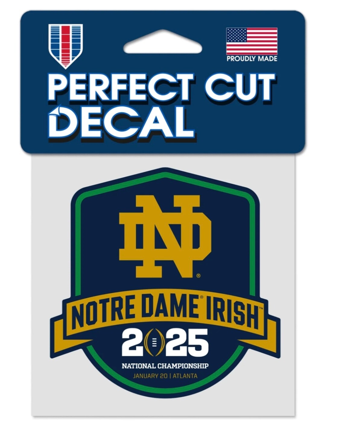 2024 2025 Notre Dame National Championship Decal College Playoff CFP Orange Bowl