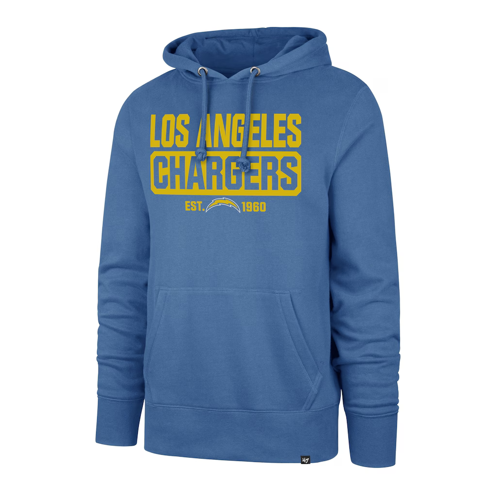'47 Los Angeles Chargers Box Out Headline Sweatshirt Hoodie Large