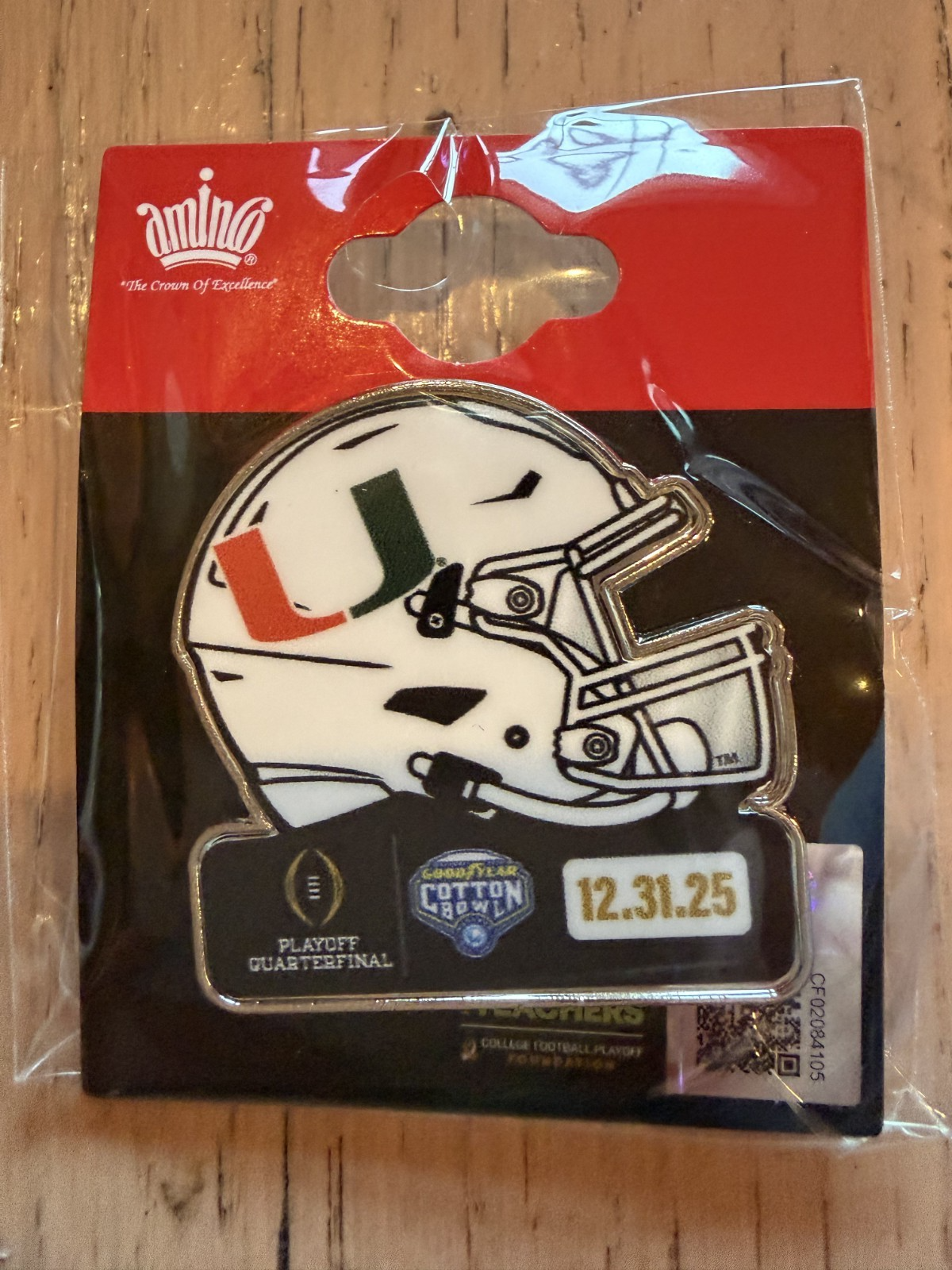 2025 2026 CFP Quarterfinals Cotton Bowl Pin Miami Hurricanes 12/31/25 Ohio State