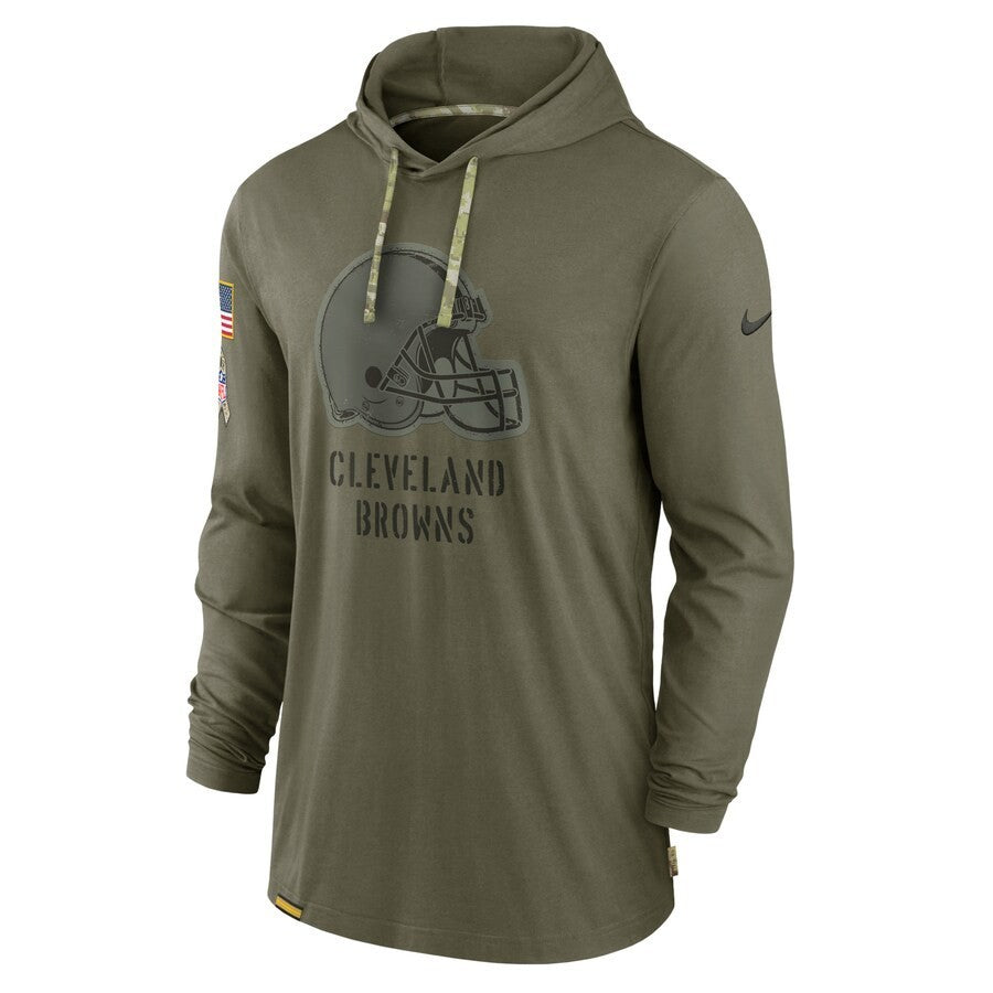 Cleveland Browns Salute to Service Nike Sideline Sweatshirt Hoodie Shirt Large