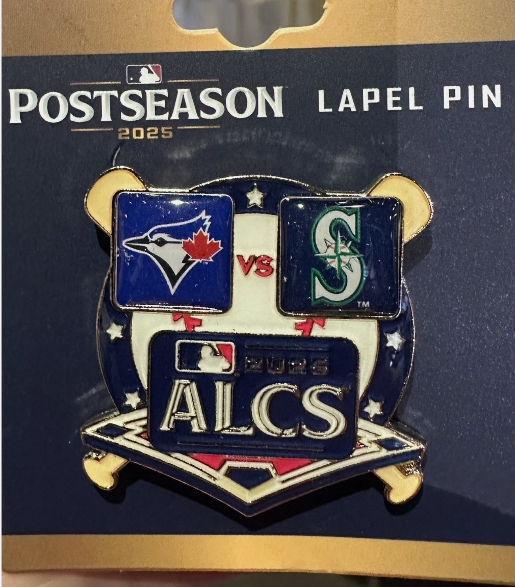 2025 MLB Postseason ALCS Pin Seattle Mariners Toronto Blue Jays American League
