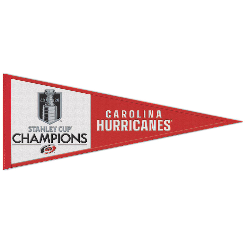 2026 NHL Stanley Cup Champions Carolina Hurricanes Wool Pennant
