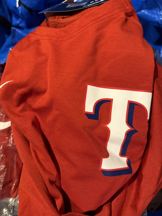 Texas Rangers Nike Authentic Collection V-Neck Batting Practice Large