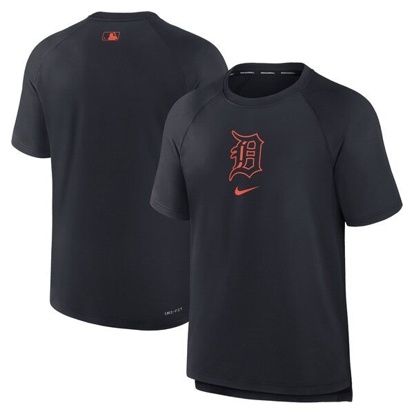 Detroit Tigers Nike MLB Authentic Collection Game Raglan Short Sleeve Medium