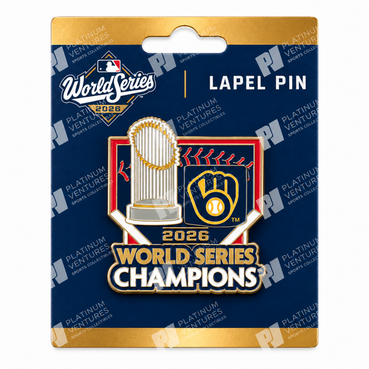 2026 World Series Champions Milwaukee Brewers Collector Trophy Pin
