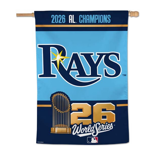 2026 MLB AL Champions Tampa Bay Rays 28 X 40 Banner ALCS World Series