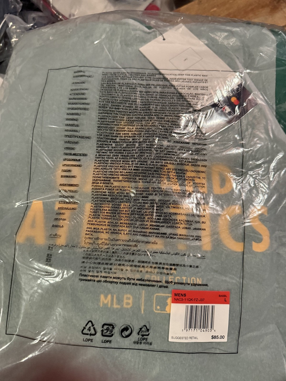 Nike Authentic Collection MLB Oakland Athletics Hoodie Size Large