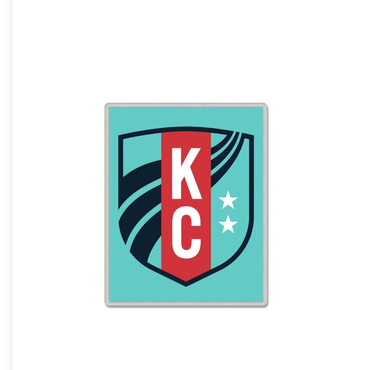 KANSAS CITY CURRENT NWSL WOMENS SOCCER LOGO PIN