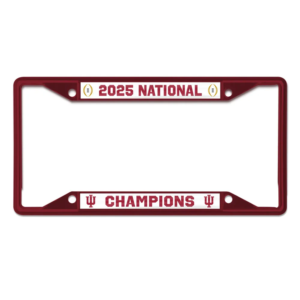 2025 2026 CFP NCAA National Champions Indiana Hoosiers Plastic License Frame