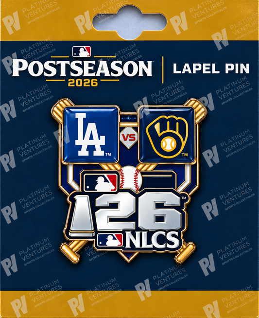2026 NLCS Championship Pin Los Angeles Dodgers vs Milwaukee Brewers World Series