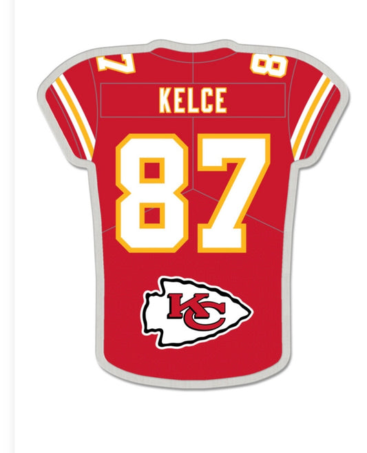 Travis Kelce Kansas City Chiefs Jersey Pin Taylor Swift