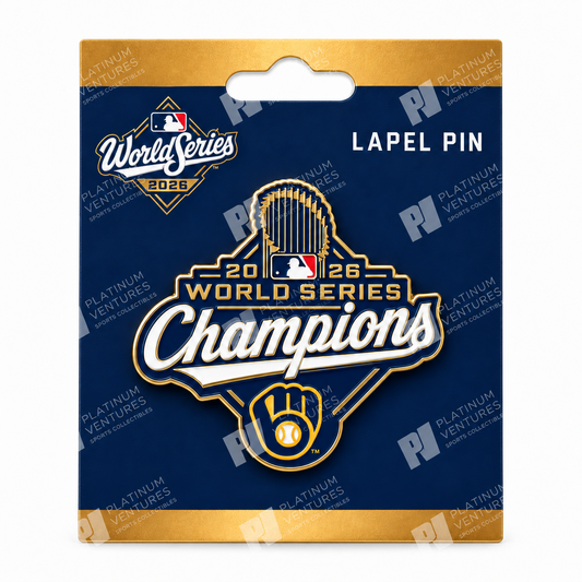 2026 World Series Champions Milwaukee Brewers Logo Collector Pin