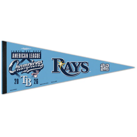 2026 MLB AL Champions Tampa Bay Rays  12x30 Premium Pennant ALCS World Series