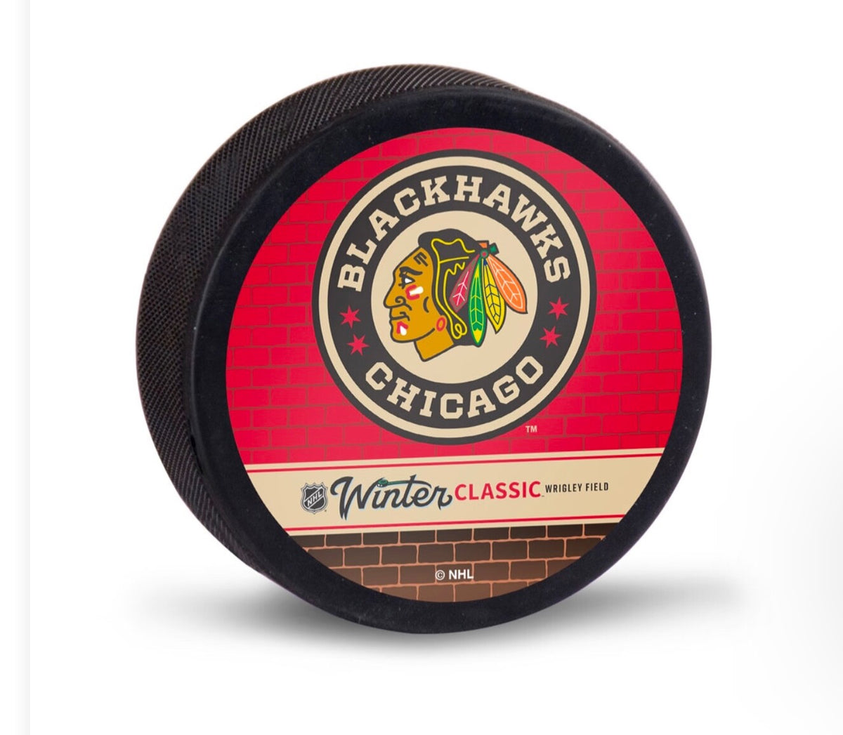 2024 2025 Winter Classic Chicago Blackhawks Puck St Louis Blues Wrigley Field