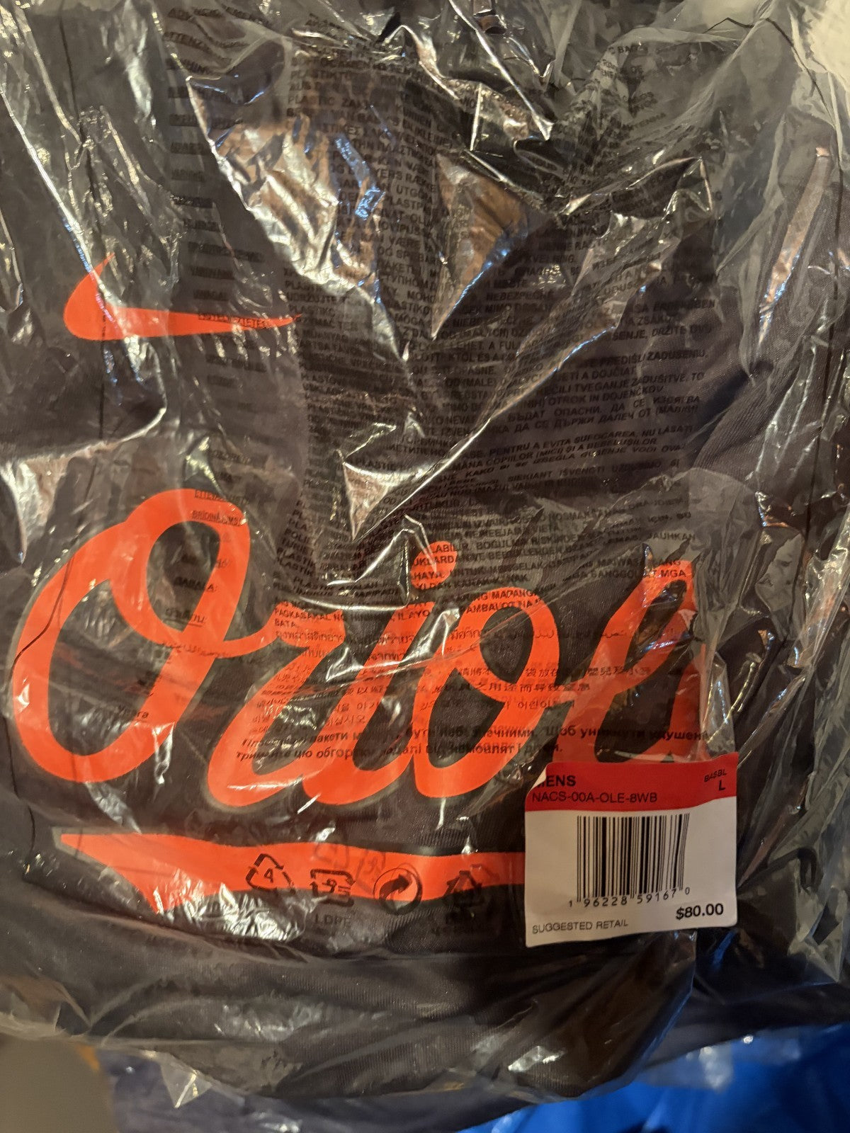 Baltimore Orioles Nike MLB Authentic Collection V-Neck Batting Practice Large
