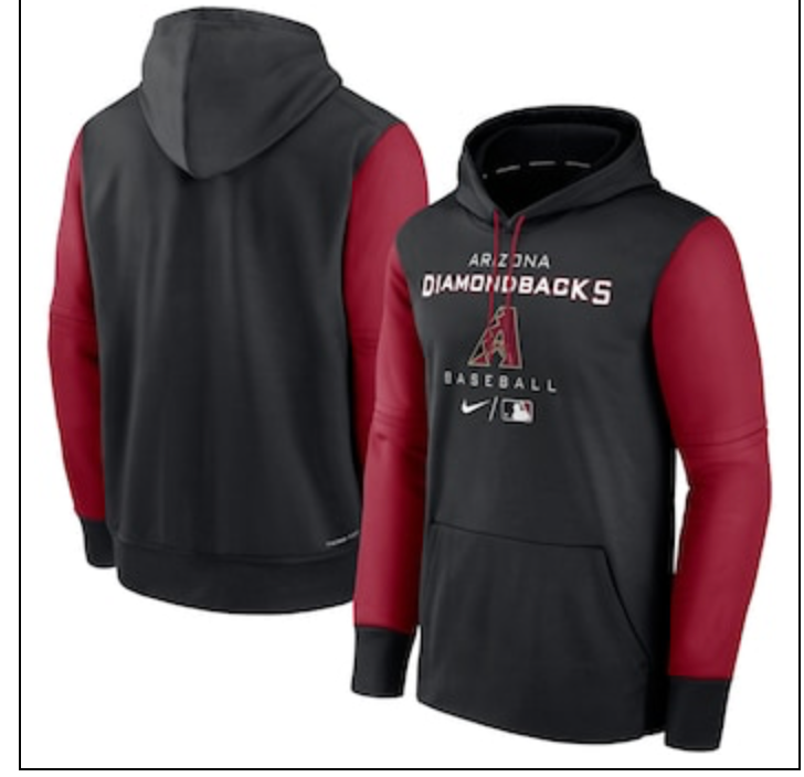 Arizona Diamondbacks Nike Authentic Collection Hoodie Sweatshirt Large