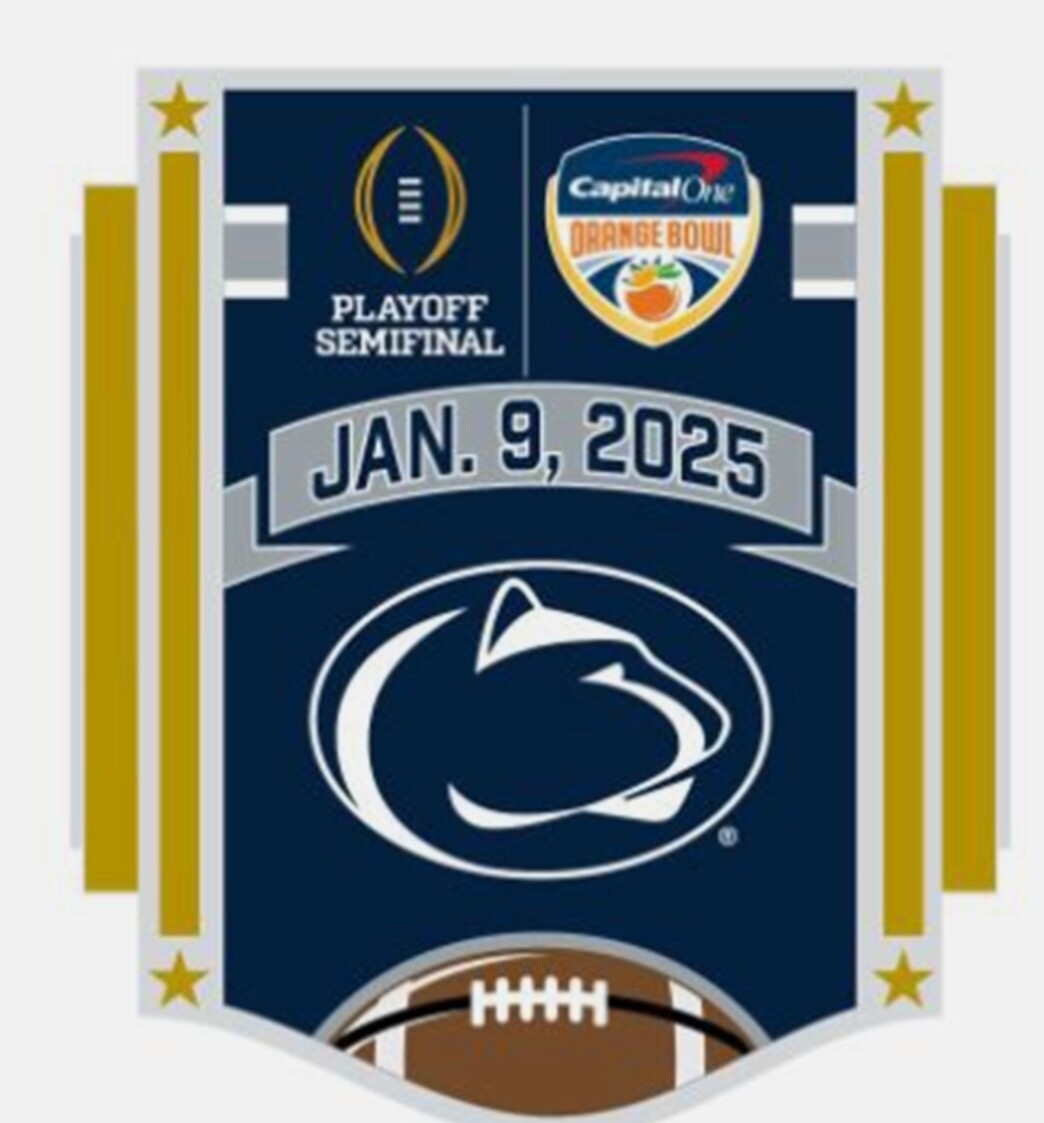 2024 2025 Penn State Orange Bowl Pin College Football Playoff CFP Georgia Notre