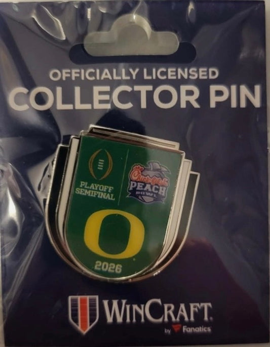 2025 2026 CFP OREGON DUCKS PEACH BOWL PARTICIPANT PIN SEMI-FINALS