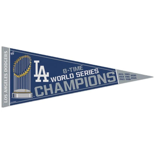 2024 World Series Champions Los Angeles Dodgers 12x30 Pennant 2025