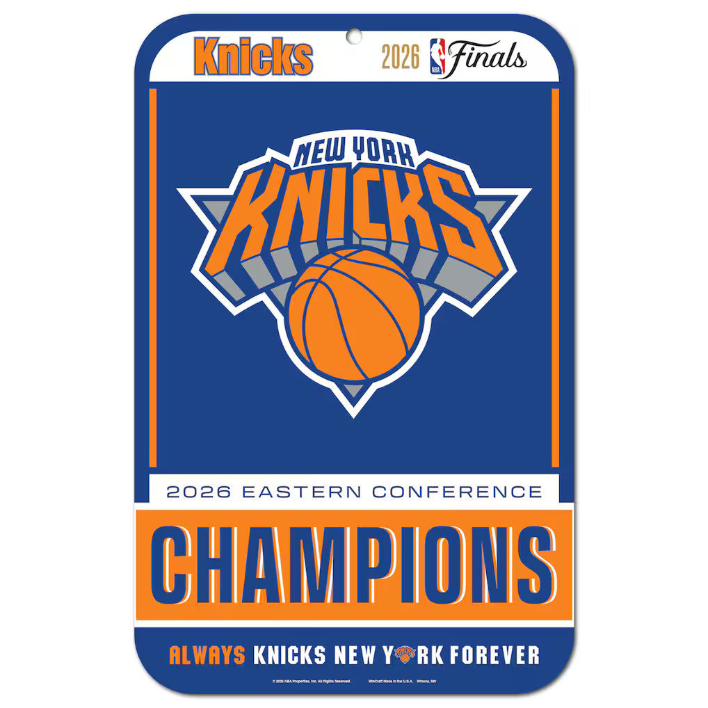 2026 New York Knicks Eastern Conference Champions Sign NBA Finals 11x17