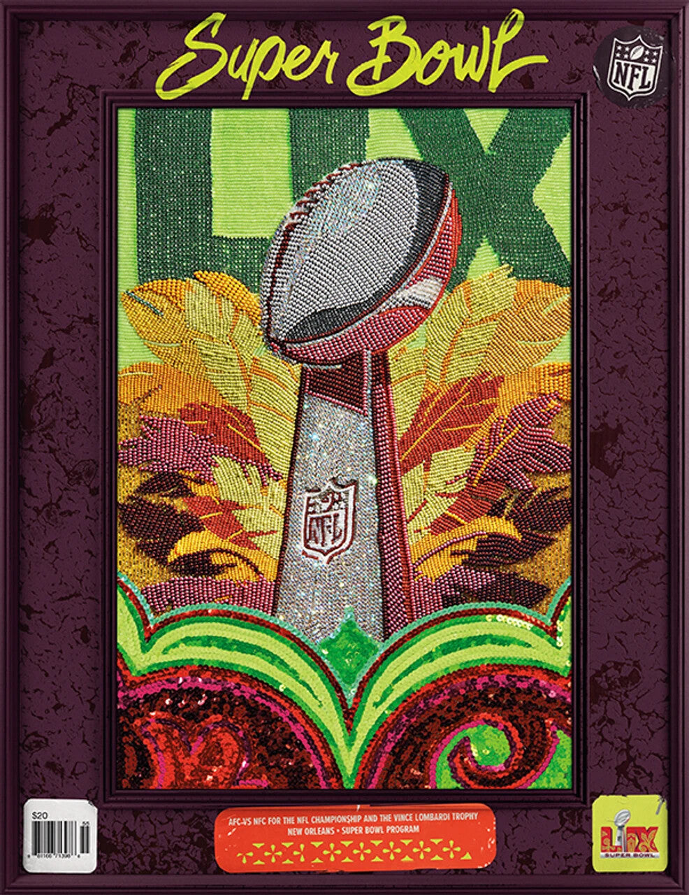 2025 NFL Super Bowl LIX 59 NATIONAL Program Playoffs
