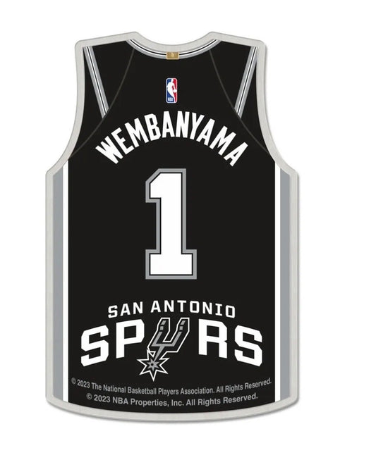 victor wembanyama jersey auto collector pin spurs