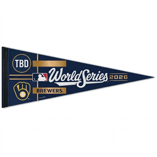 2026 World Series Dueling Milwaukee Brewers vs TBD Premium Pennant ALCS NLCS