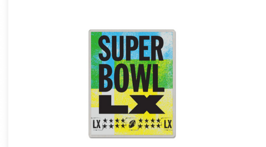 Super Bowl LX 60 Logo Pin Bay Area