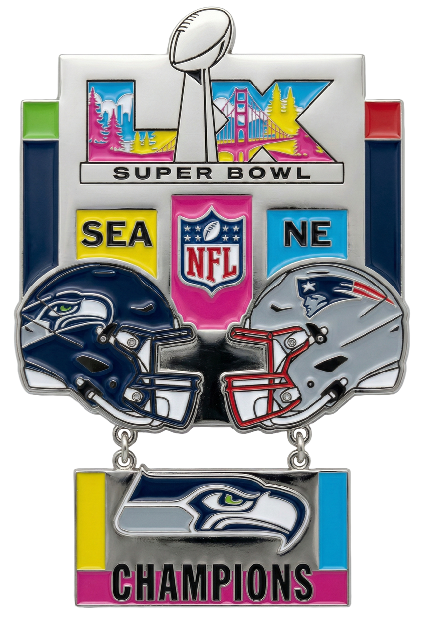 NFL SUPER BOWL CHAMPIONS LX SEATTLE SEAHAWKS LIMITED EDITION PIN