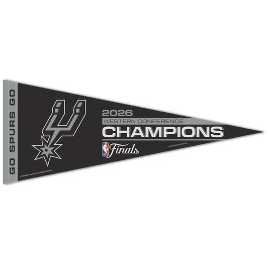 2026 San Antonio Spurs Western Conference Champions Premium Pennant NBA Finals