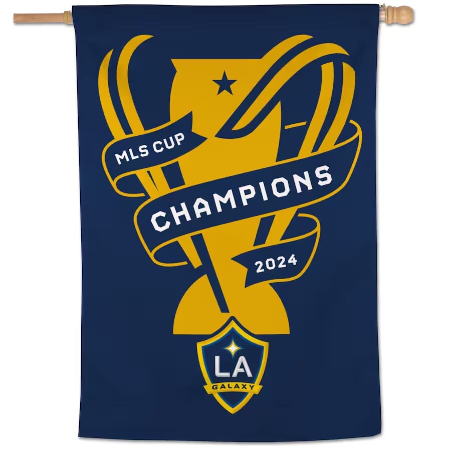 2024 MLS Cup Champions LA Galaxy Banner Flag