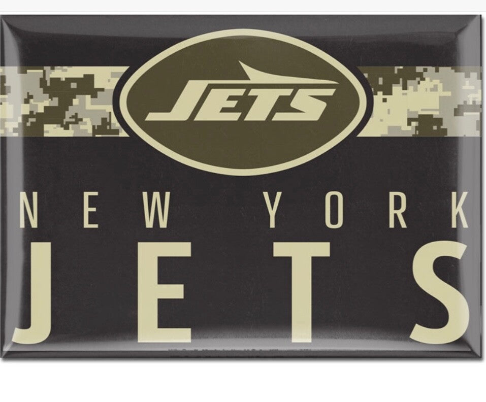 NFL New York Jets Logo Fridge Magnet Aaron Rodgers