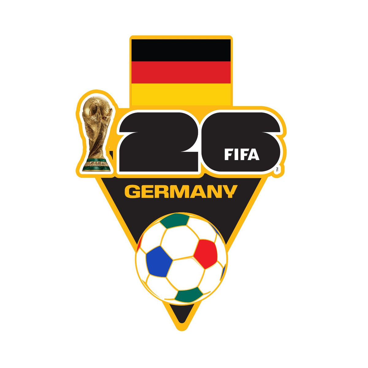 FIFA 2026 World Cup Logo Pin USA United States Germany