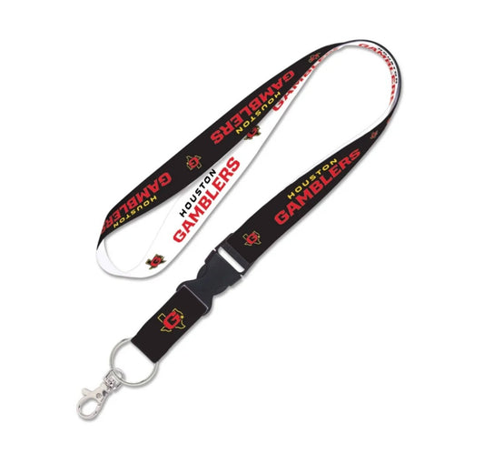 UFL XFL Houston Gamblers 1" Lanyard