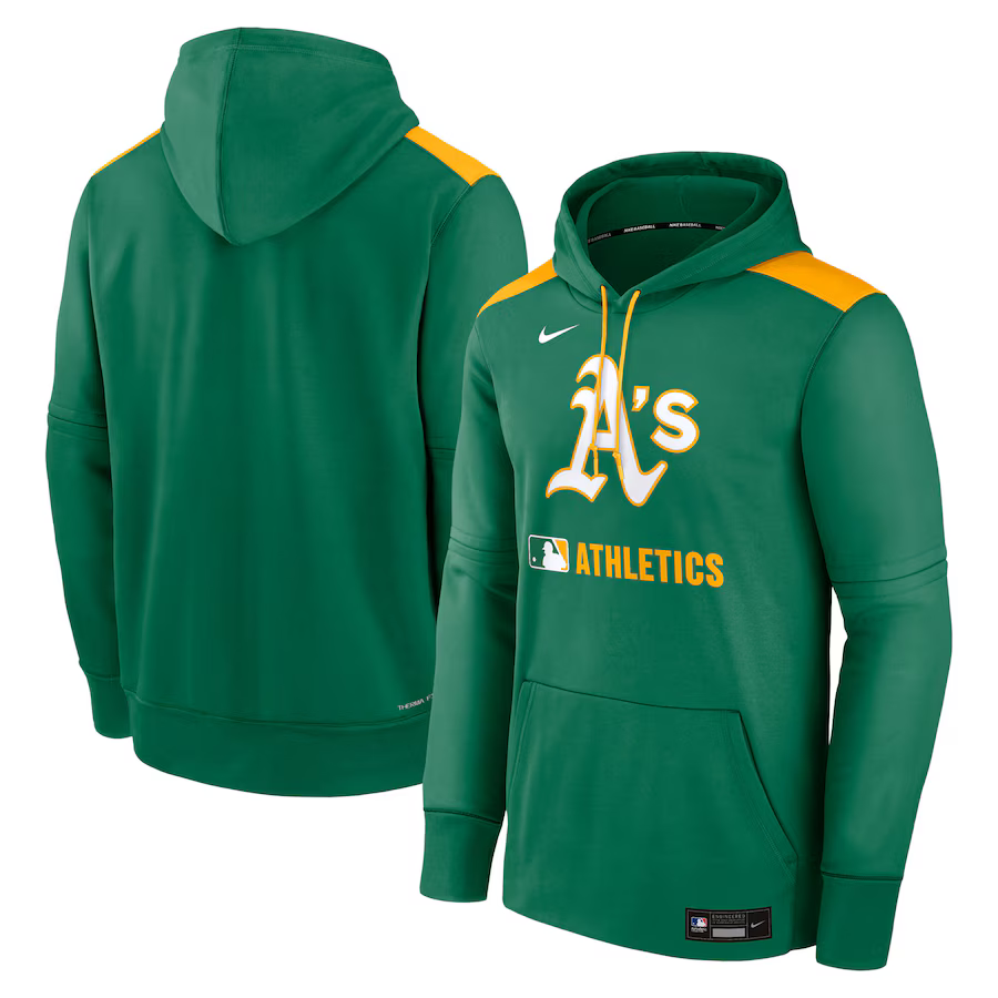 Men's Athletics Nike Kelly Green Authentic Collection Performance Pullover Large