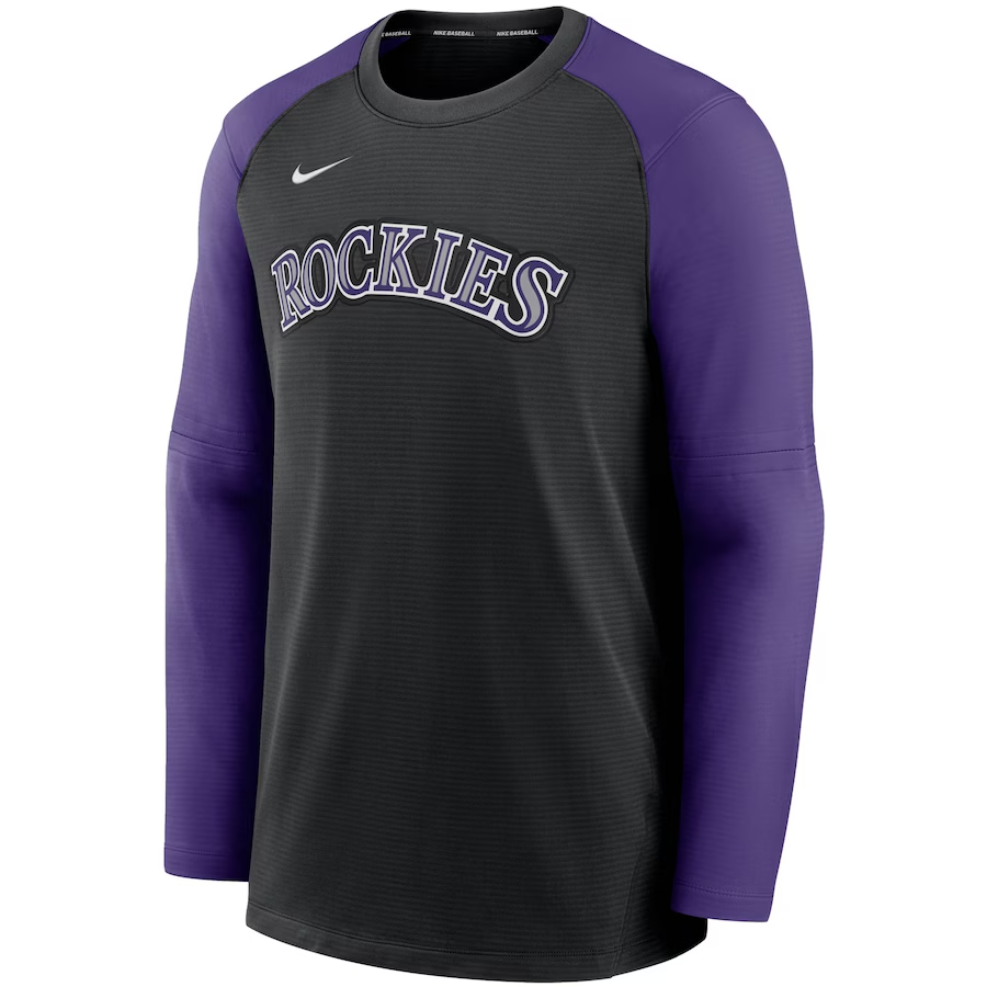 Colorado Rockies Nike MLB Authentic Collection Raglan Long Sleeve Large