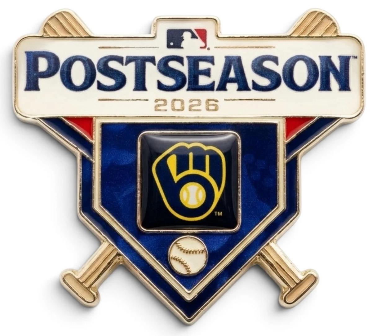 2026 Milwaukee Brewers MLB Postseason Pin NLDS Division Champions