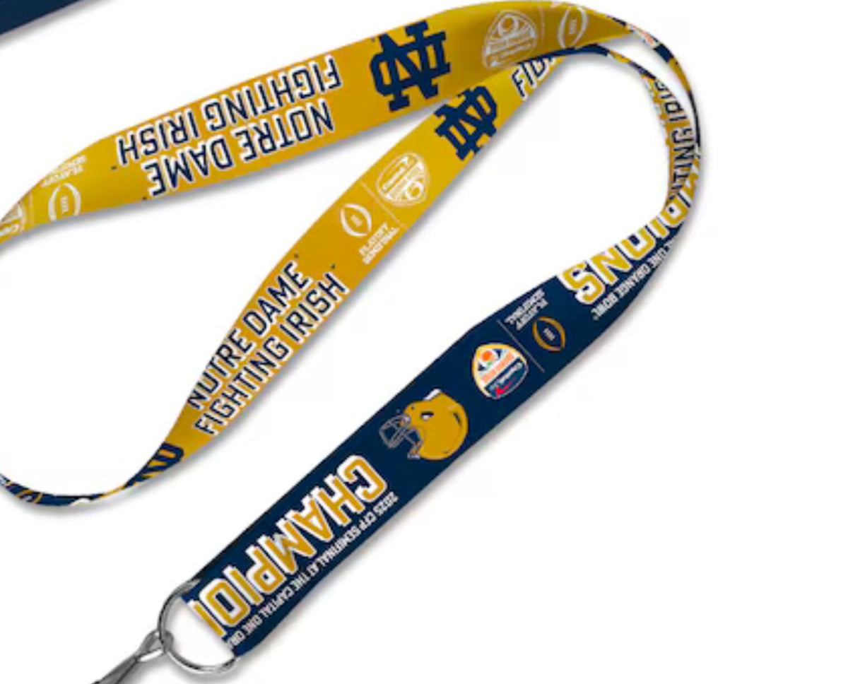2025 Notre Dame Orange Bowl Champions Lanyard College Playoff CFP