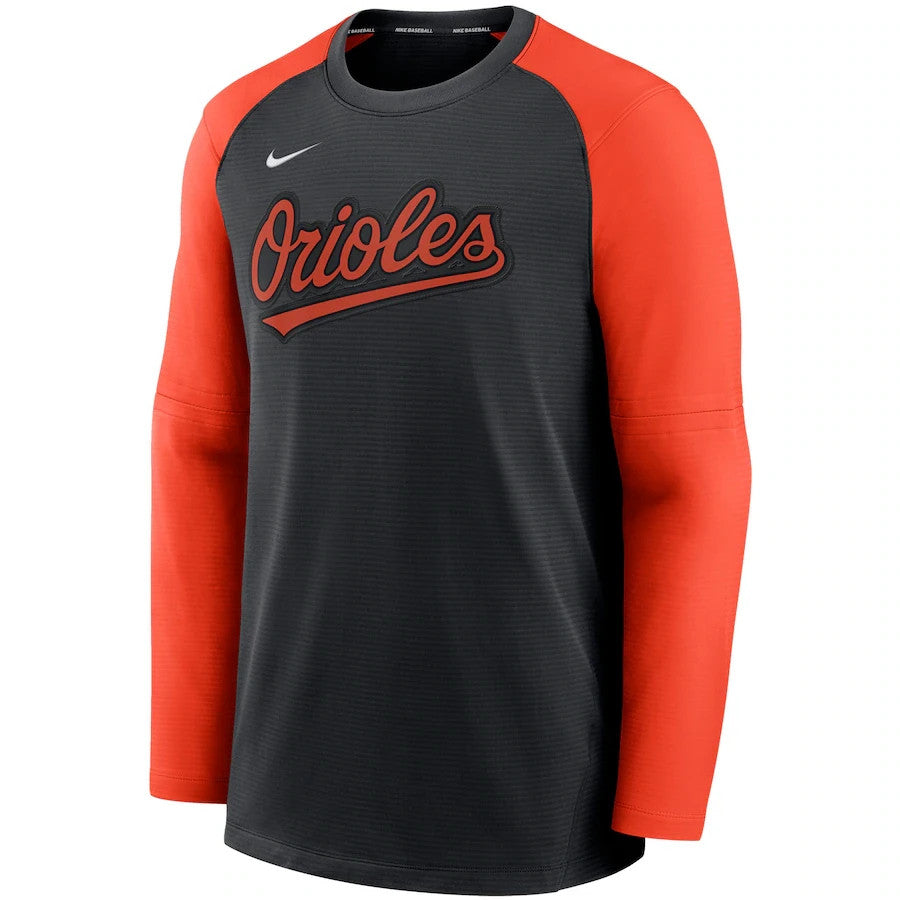 Baltimore Orioles Mens Nike MLB Authentic Collection Raglan Long Sleeve Large