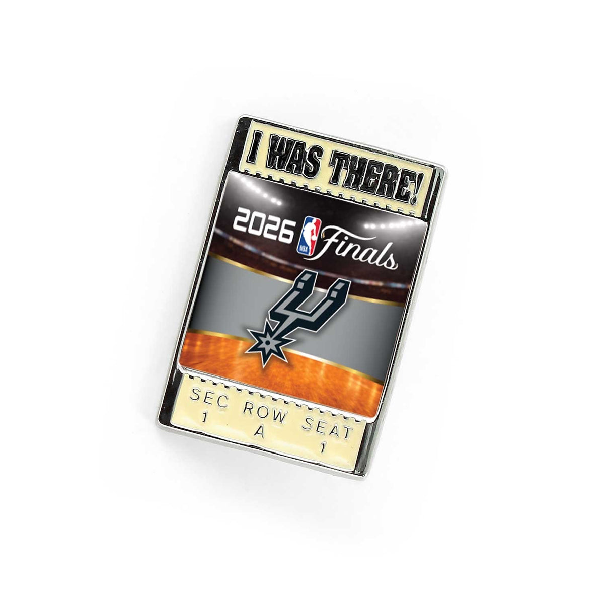 2026 San Antonio Spurs Collector Pin I was there V4 NBA Finals Western Champions