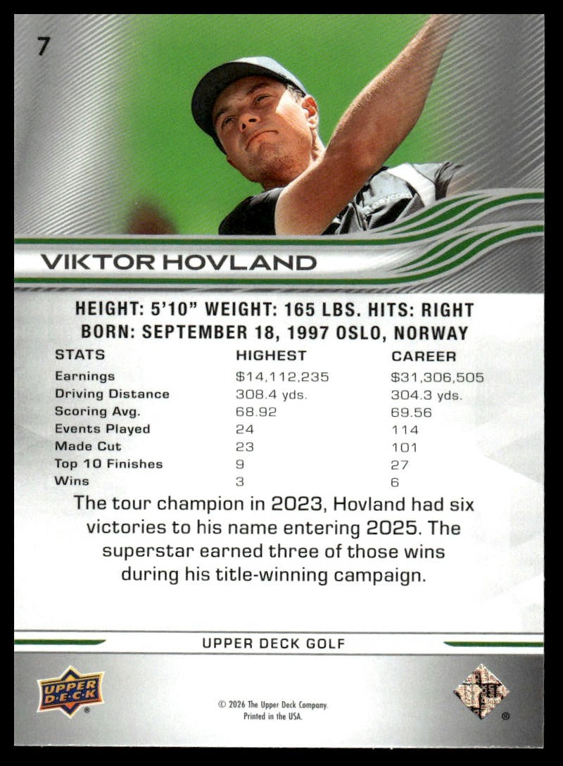 2026 Upper Deck #7 Viktor Hovland