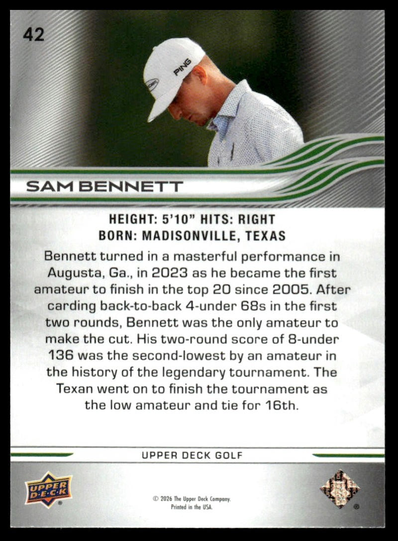 2026 Upper Deck #42 Sam Bennett