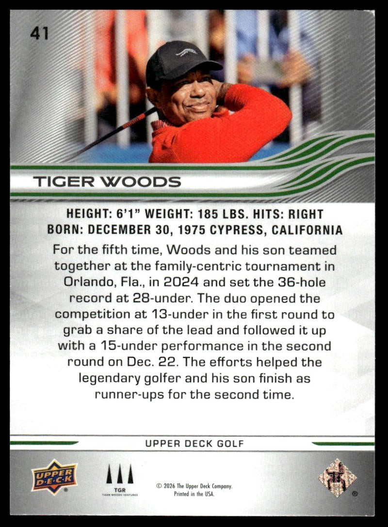 2026 Upper Deck #41 Tiger Woods