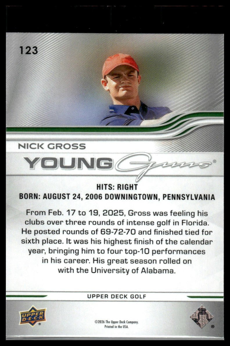 2026 Upper Deck #123 Nick Gross