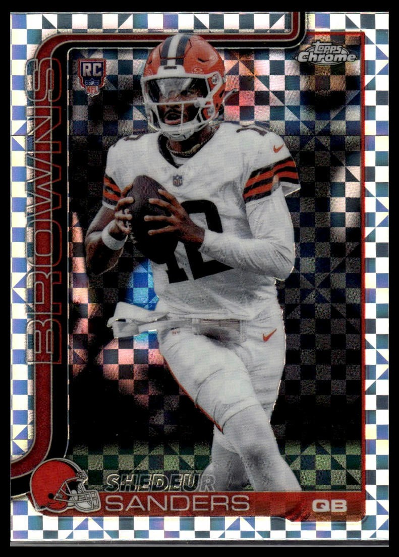 2025 Topps Chrome #315 Shedeur Sanders X-Fractor