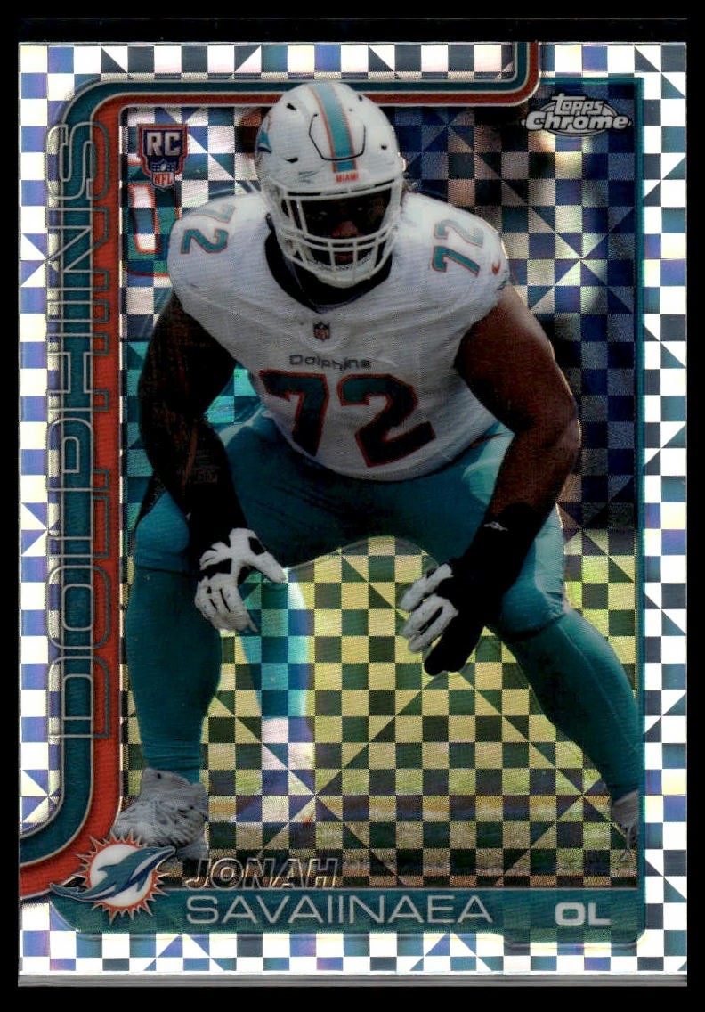 2025 Topps Chrome #380 Jonah Savaiinaea X-Fractor