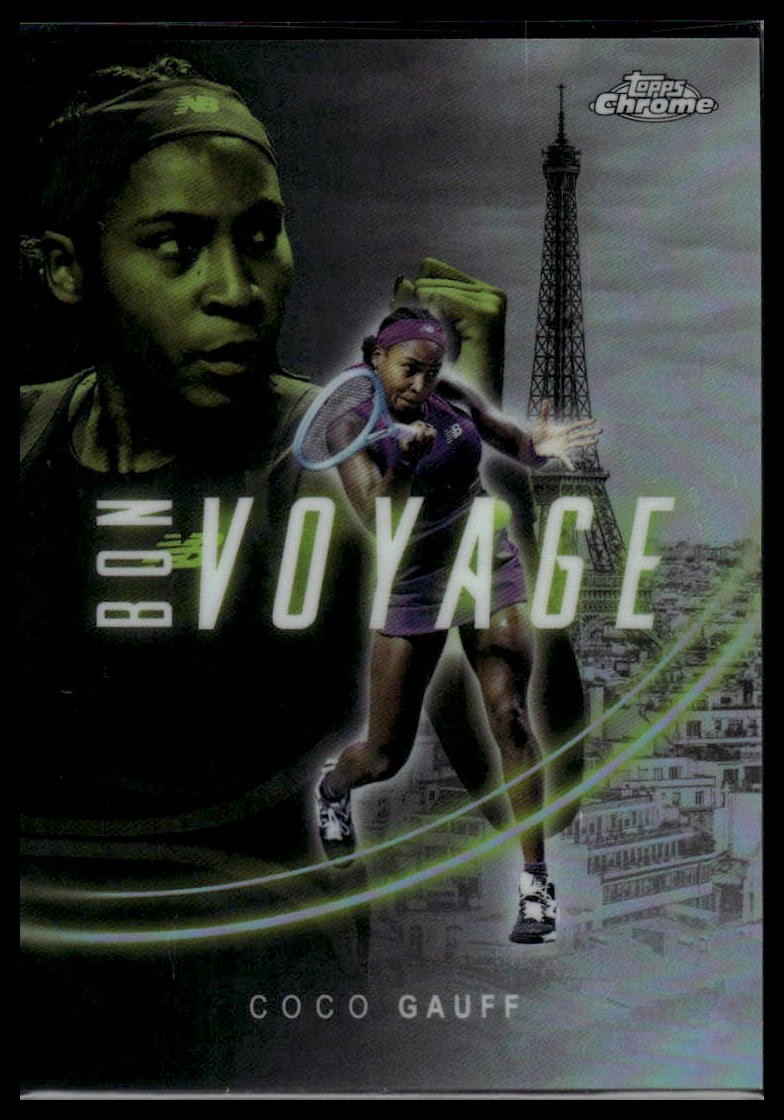 2025 Topps Chrome #BVE-26 Coco Gauff Bon Voyage
